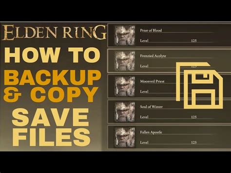elden ring backup save|Elden Ring: How To Manually Backup Save File .